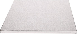 Cake Drum( F80760)  Rechthoek 35,5 x 30,5 /12 cm - Zilver