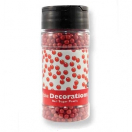 PME SPR939 Sugar Pearls -Red 100g