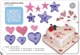 JEM 106M014 HEARTS AND STARS SET OF 7