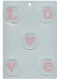 CK 90-16001 Chocolate Cookie Mold LOVE