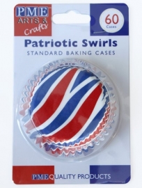 PME BC744 Patriotic Swirls Baking Cups 60 stuks
