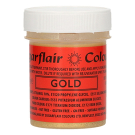 Sugarflair edible glitter paint GOLD