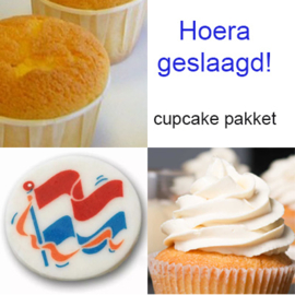 Geslaagd cupcake pakket