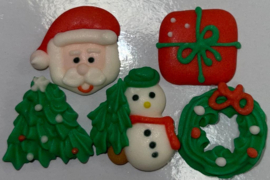 Kerst figuurtjes (10 stuks)