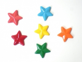 ~ Kunststof chocolademal STARS