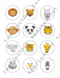 Wilde dieren cupcake 6