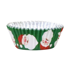 PME BC801 kerstman metallic cupcake cases