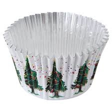 PME BC763 Christmas Tree Foil Baking Cups 30 stk