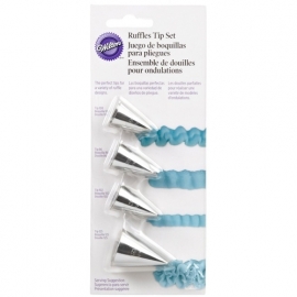 Wilton 418-4568 Ruffles Tip Set/4