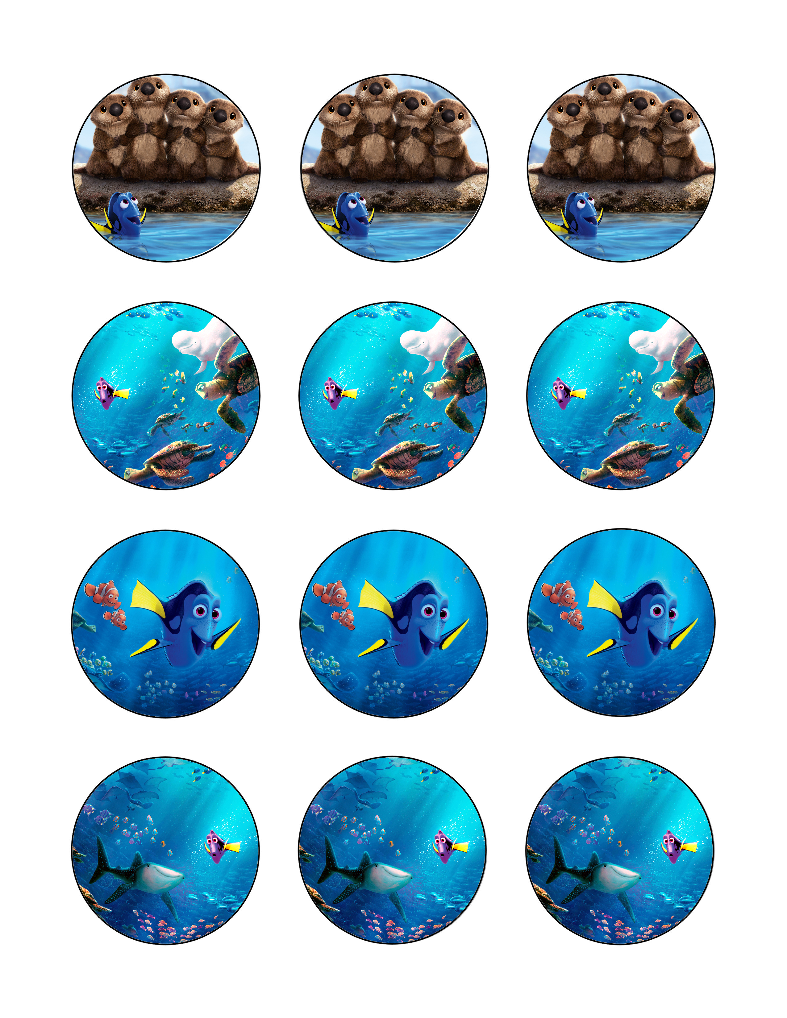 Finding Dory cupcake 1