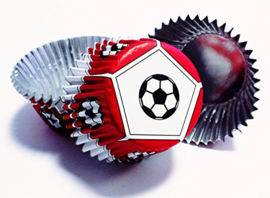 PME 766 Red Football foil Baking cups