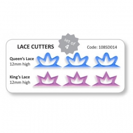JEM 108SD014 Lace Cutters King & Queen set of 2