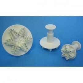 PME SF708 Snowflake Plunger Cutter Set 3/ sneeuwvlok