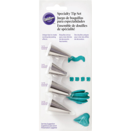 Wilton 418-9614 Ruffles Tip Set/4