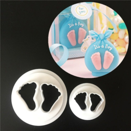 Baby voetjes cutters set van 2