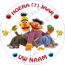 Sesamstraat rond 1 met naam