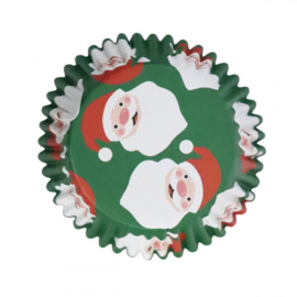 PME BC801 kerstman metallic cupcake cases