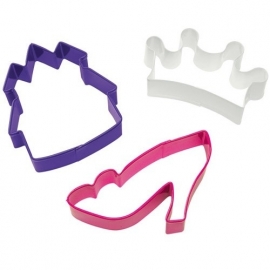 Wilton 2308-0915- Princess Cookie Cutter Set/3