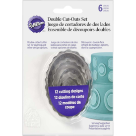 Wilton 417-2583 Double Cut-Outs oval Set/6