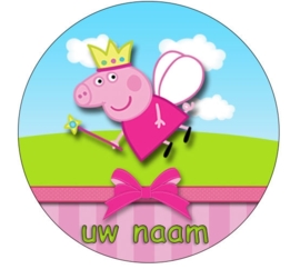 Peppa big rond 4 - met naam