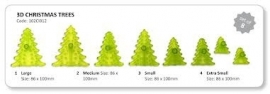 JEM 3D-Christmas Tree set of 8