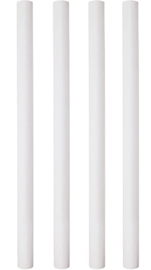 PME 30 cm plastic hollow pillars/ dowels 10 stuks