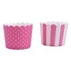 337053 Städter baking cups roze-wit mini
