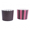337138 Städter baking cups zwart-roze maxi