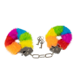 RAINBOW FURRY HANDCUFFS