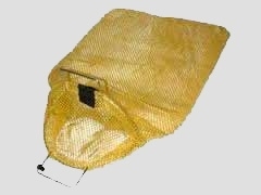 Large wire handle Mesh Bag with D-ring