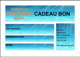 Cadeaubon al vanaf 10,- euro