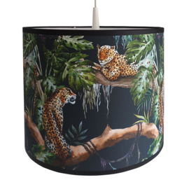 Kinderlamp luipaarden zwart