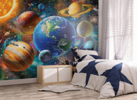 Posterbehang Walltastic Planeten