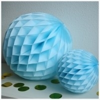 Honeycomb ball lichtblauw L