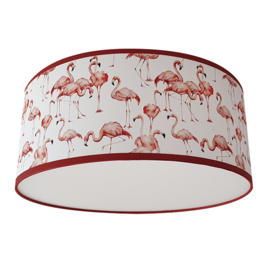 Plafond kinderlamp Flamingo's