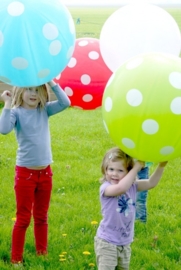 XXL Polkadot ballon blauw