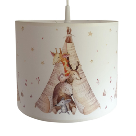 Kinderlamp Aquarel Tipi Bosdiertjes