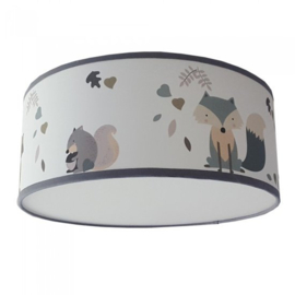 Plafondlamp Bosdieren blauw