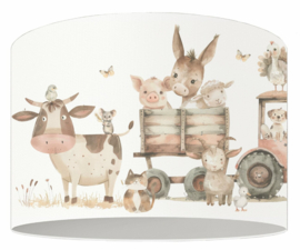 Kinderlamp Boerderij naturel