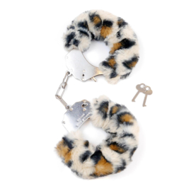 Furry Cuffs Leopard