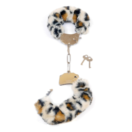 Furry Cuffs Leopard