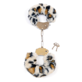 Furry Cuffs Leopard