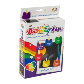 RAINBOW BURNING LOVE ANUS CANDLES