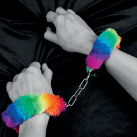 RAINBOW FURRY HANDCUFFS