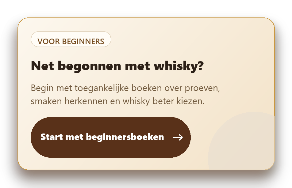 Start met beginnersboeken over whisky