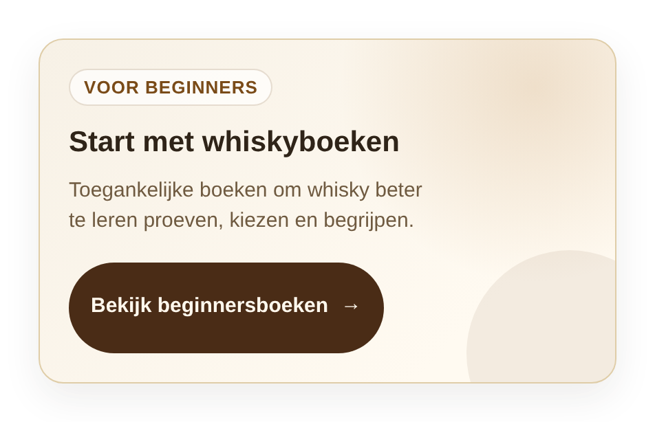 Bekijk whiskyboeken voor beginners