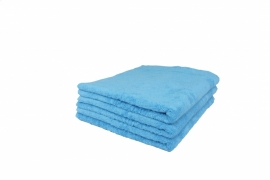 2 stuks badhanddoek blauw 70x140 cm