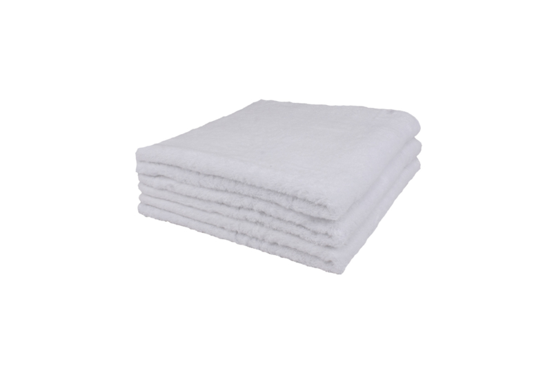 2 stuks badhanddoek wit 70x140 cm
