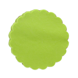 Polytule rond Limegroen (G22) 10x