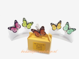 Houten vlinder op koffertje (DIY-pakket)